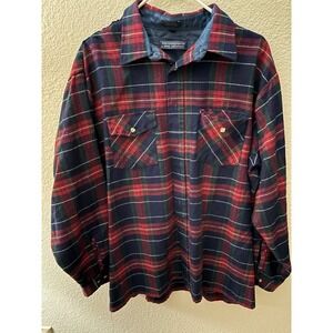 Vintage 1980's VAN HEUSEN WINTERWEIGHTS Mens Plaid Flannel   Button Up
A834